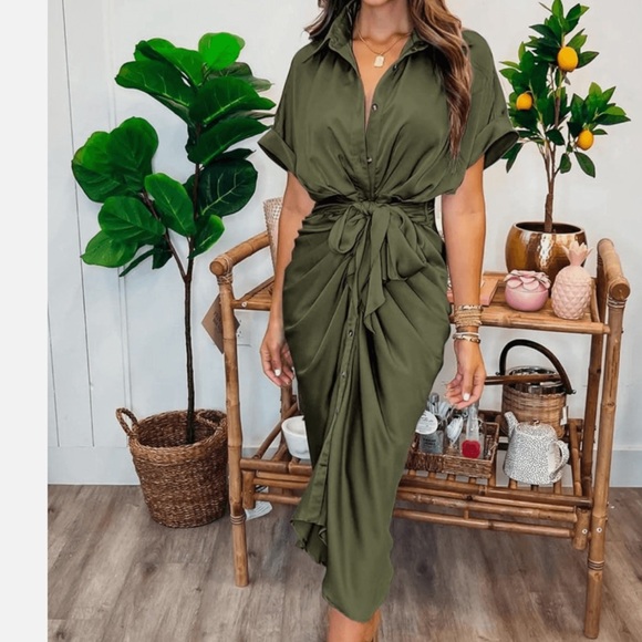BTFBM Dresses & Skirts - BTFBM Green Maxi Dress